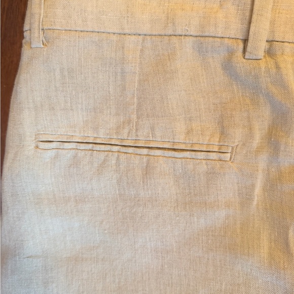 H&M SZ 30 R Men's Beige 100% linen Shell Dress Pants - Picture 15 of 17